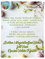 Čestitka Uskrs Općina Veliko Trojstvo