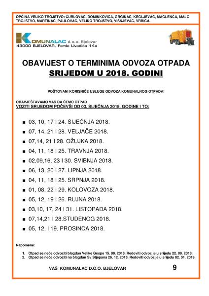 foto/Komunalac_termini odvoza komunalnog otpada_2018